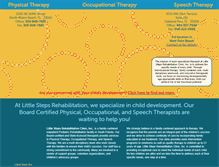 Tablet Screenshot of littlestepsrehab.com